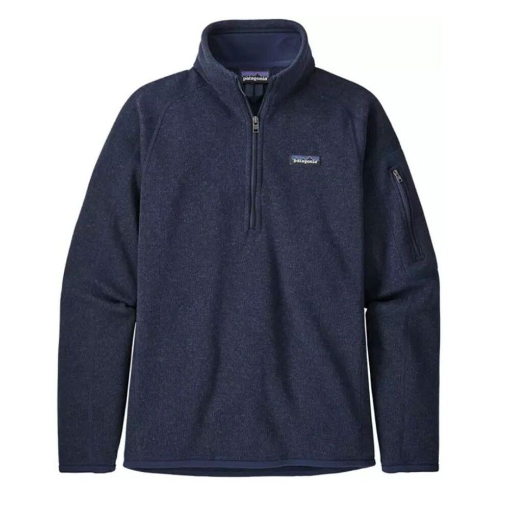 Patagonia Women's Better Sweater 1/4 Zip Pullover Blue Navy S